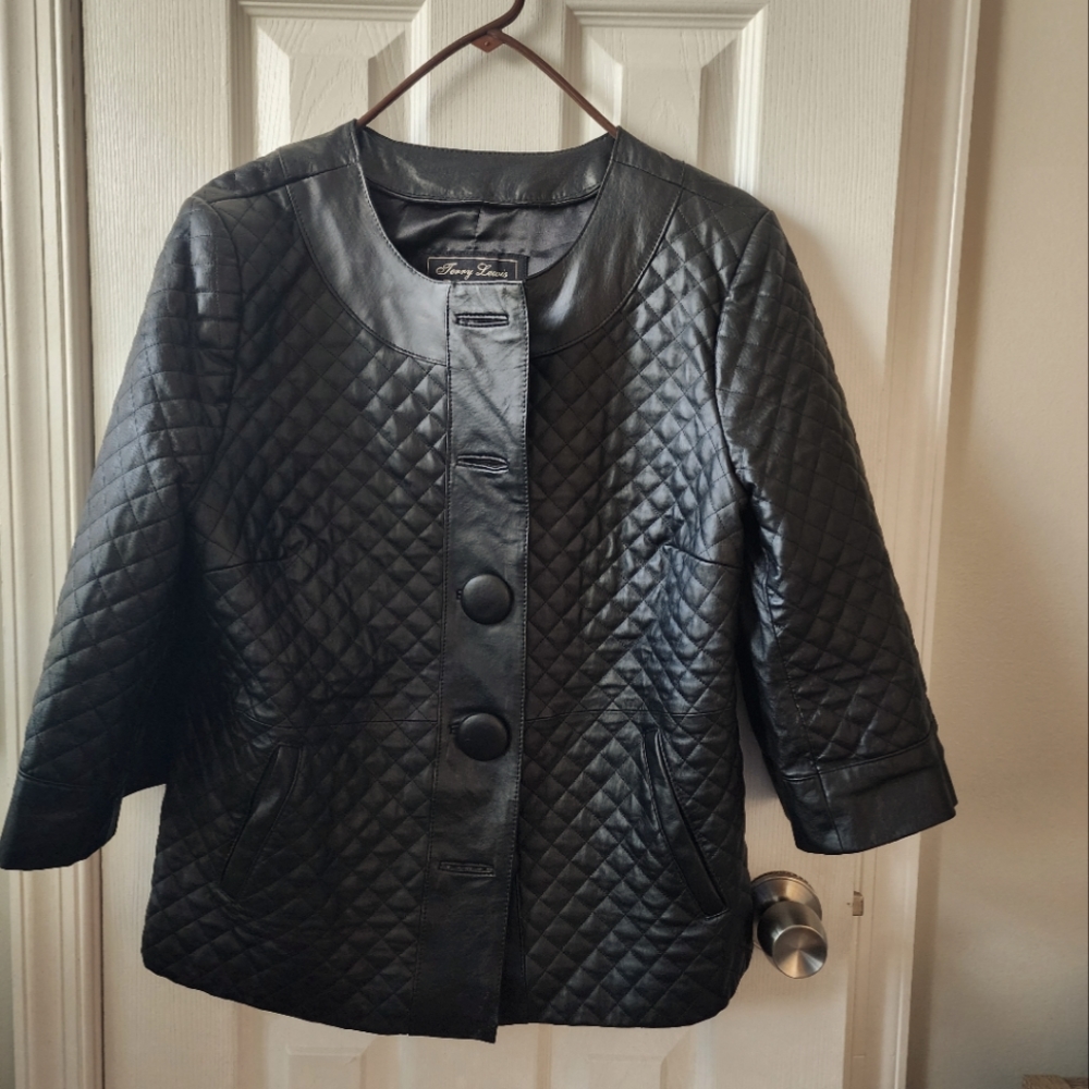 Terry Lewis Black leather jacket